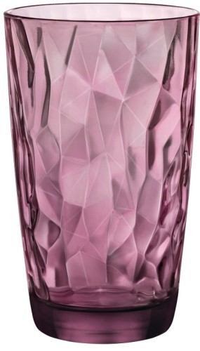 Diamond Rock Purple Cooler 47cl * - (purpurrot) - Bormioli Rocco Transparent