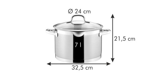 Topf PRESIDENT mit Abgießdeckel ø 24 cm, 7,0 l
