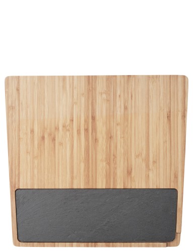 Twin Servierbrett L 34 cm bamboo, Maße: 340 x 360 x 25 mm