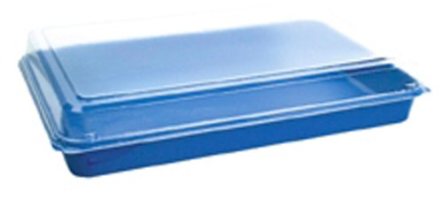 Duni Lunchbox 272 x 188 x 53 mm Blau ungeteilt, 160 Stk/Krt (1 x 160 Stk)