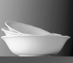 Schüssel rund - Durchmesser 14,0 cm - Form LA REINE - uni weiß