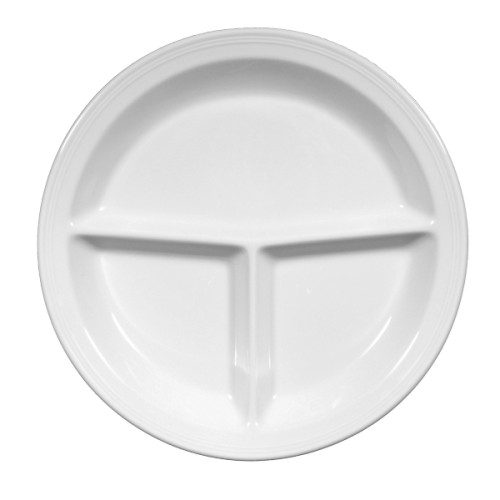 Seltmann V219 IM_Platte rund 3 tlg. 25,5 cm, Form: Vitalis, Dekor: 34688 rote Lanzen