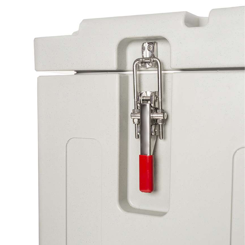 ETHERNASOLID® Trockeneisbehälter 540, mit Rollen, Grau-Blau-Melange