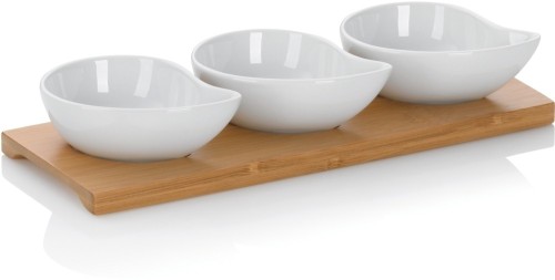 KELA Schalen-Set Philipa Porzellan weiß 4tlg 26,0x10,0x4,5cm