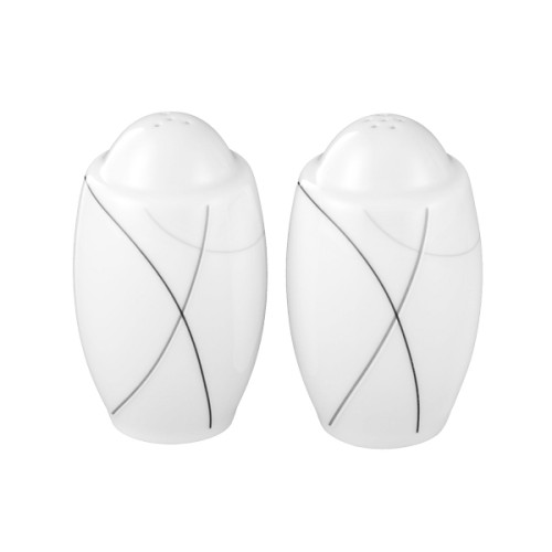 Seltmann Garnitur Salz und Pfeffer, Form: Trio, Dekor: 71381 Highline