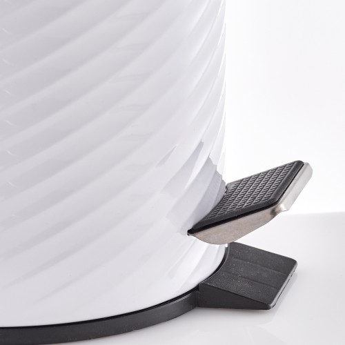 Kosmetikeimer, 3 ltr., Metall, weiß. Ø: 170 mm. Höhe: 260 mm.