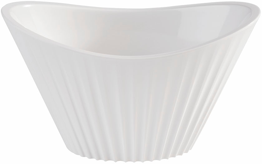 Schale -MINI- 9,5 x 5,5 cm, H: 5,5 cm Melamin, weiß, 0,07 Liter spülmaschinengeeignet stapelbar nicht mikrowellengeeignet