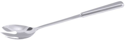 Salatgabel Serie ERGONOM, aus Edelstahl 18/0, hochglänzend, ergonomisch profilierter Griff aus Edelstahl 18/10, fugenlos Löffelmaß: 8
