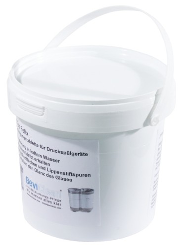 Spültabletten für Gläserspülgerät mit getrennter Vor- und Nachspülung, zwei Wassersperrventile, integriertes belüftetes