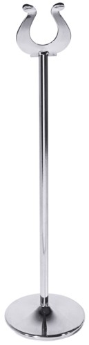 Bankettkartenständer aus Edelstahl, hochglänzend, schwere Qualität Bodendurchmesser: 8 cm, Höhe: 29 cm