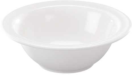 WACA Schüssel COLORA aus Melamin, in weiß. Form: rund, Durchmesser: 16,5 cm, Kapazität: 0,45 l.