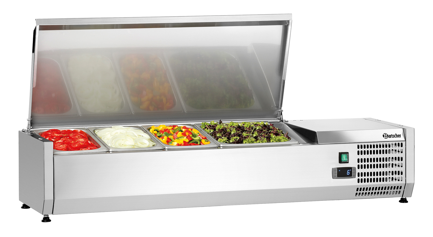 Bartscher Kühlaufsatz ED3-1201 | Frequenz: 50 Hz| Maße: 130 x 39,5 x 29,0 cm. Gewicht: 25 kg