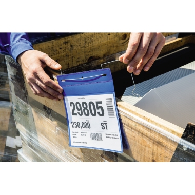 DURABLE Sichttasche DIN A5 quer Polypropylen blau 50 St./Pack.