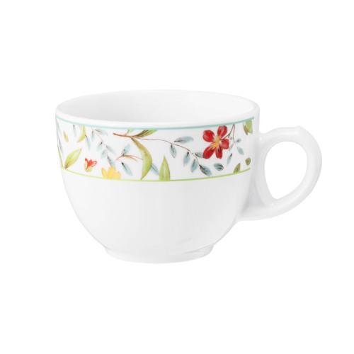 Seltmann Obere zur Kaffeetasse 0,22 l Tulpe, rund, Form: Community, Dekor: 57401 Landhaus, hohe Kantenschlagfestigkeit, Made in Germany