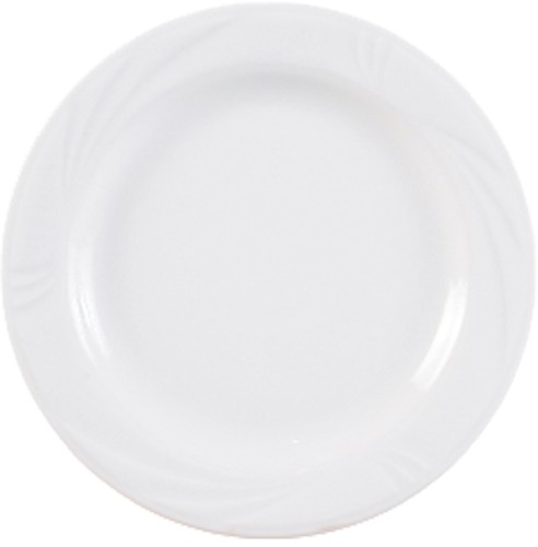 Arcadia Dessertteller flach, 22,5cm, weiß, Made in Europe