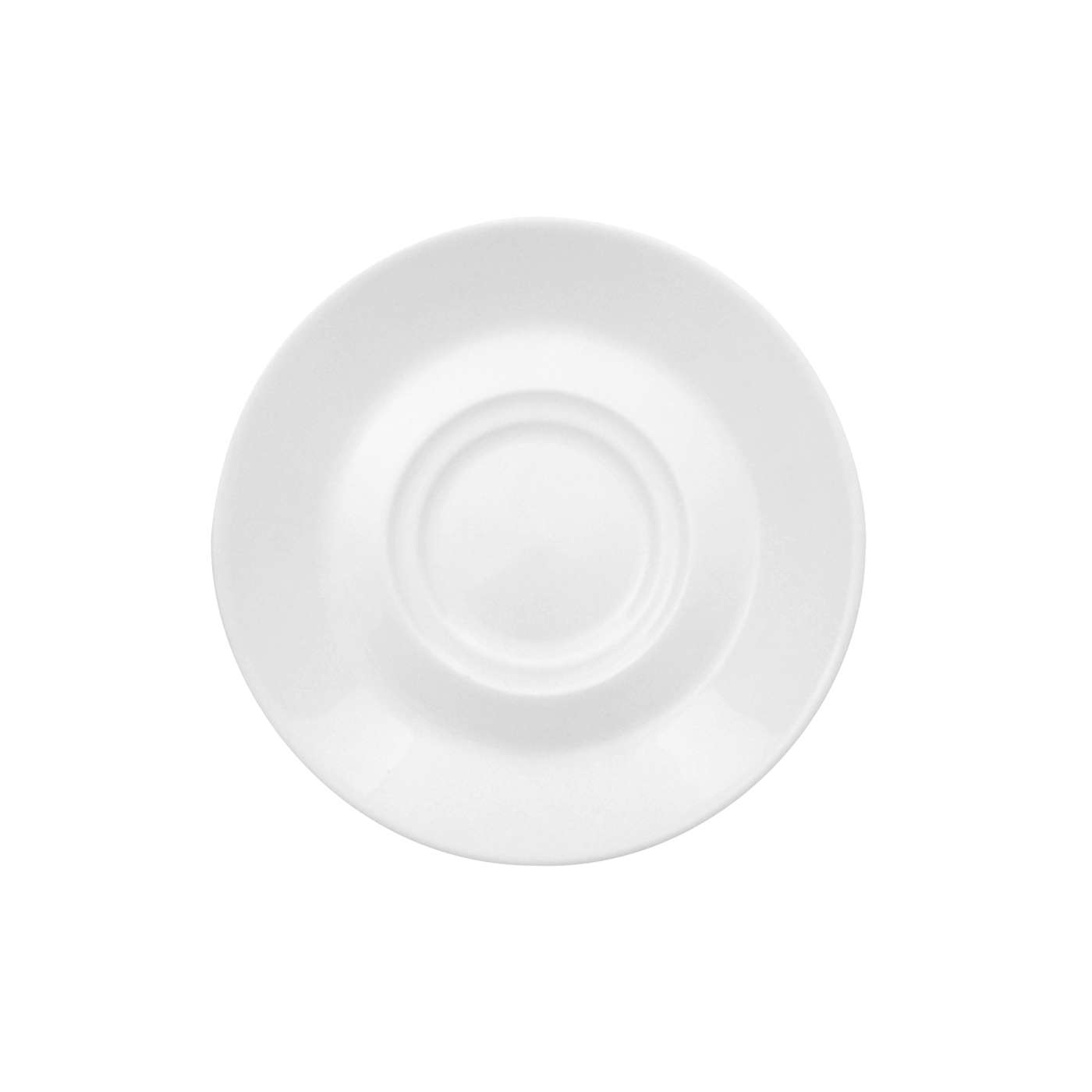 Kombiuntertasse FUNKTION, Durchmesser: 14,5 cm, für Kaffee-, Cappuccino- und Suppentasse, uni weiss, Eschenbach