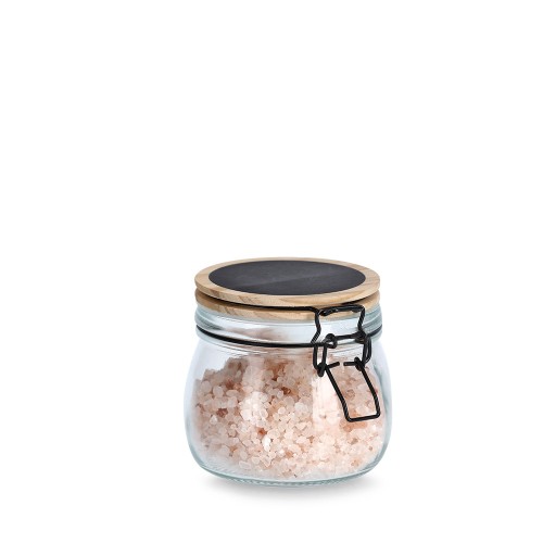 Vorratsglas m. Bügelverschluss, 500 ml, Kiefer / Maße: Ø 11x10,2 cm