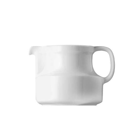 Teekanne Unterteil 0,35 l - Form: System - weiss, - aus Porzellan. Hersteller: Eschenbach. "Made in, Germany".