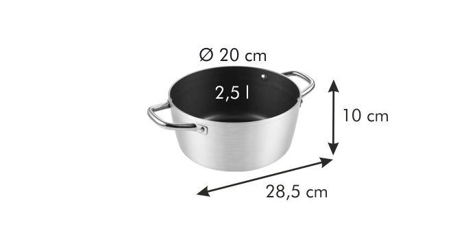 Kasserolle GrandCHEF ø 20 cm, 2.5 l