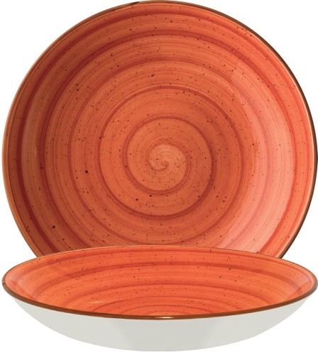 Terracotta Bloom Teller tief 28cm - Bonna Premium Porcelain