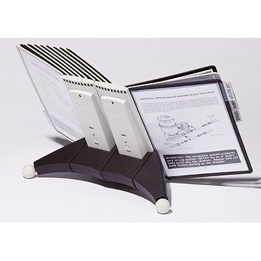 DURABLE Sichttafelständer SHERPA® TABLE 20 DIN A4 Polyamid 10 x schwarz, 10 x grau 20 Sichttafeln