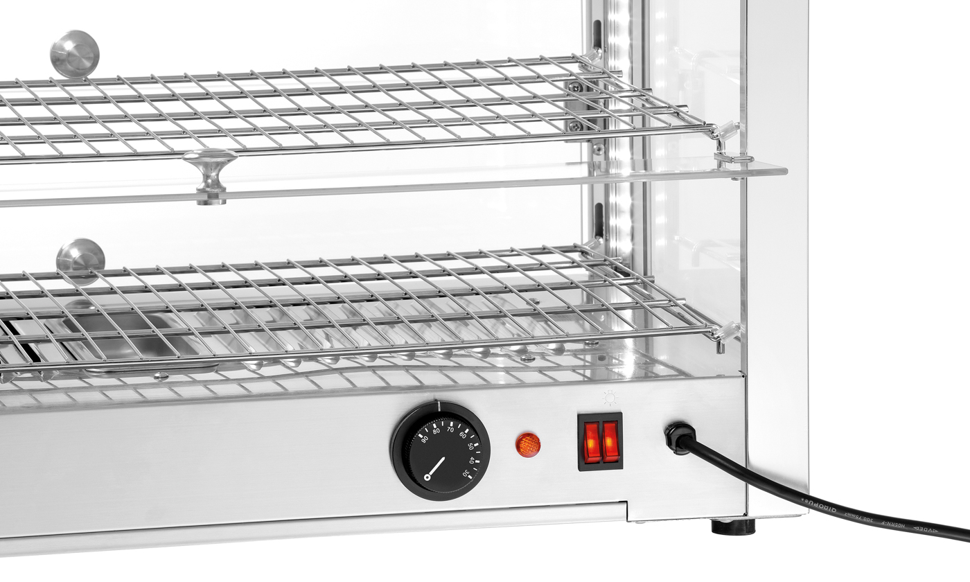 Bartscher Heiße Theke 6200 2EK | BreiteZwischenablage: 620 mm | Maße: 70 x 43 x 36,5 cm.Gewicht: 17,4 kg