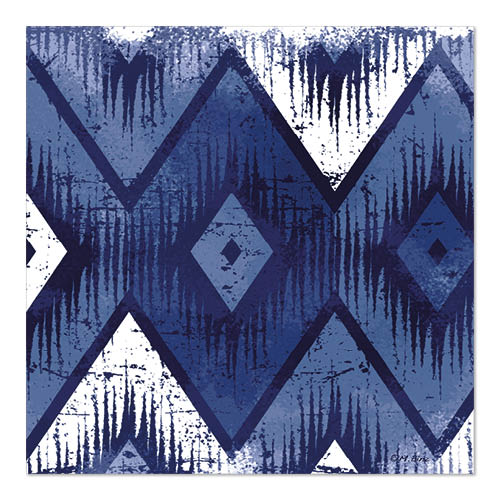 20 Servietten, 3-lagig 1/4-Falz 33 cm x 33 cm dunkelblau "Hash" von PAPSTAR