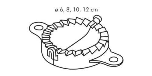 Formen für Teigtaschen und gefüllten Nudeln DELÍCIA 4 St.