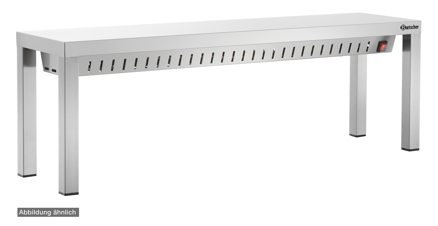 Bartscher Wärmebrücke WBS1200 I3HR | Inklusive: -| Maße: 120 x 30 x 40,0 cm. Gewicht: 11 kg