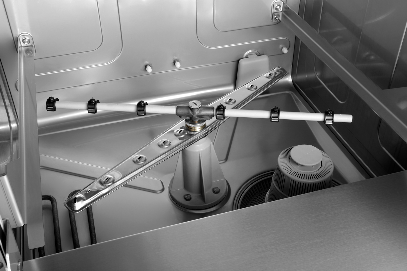 Bartscher Spülmaschine US E500 LPR |Eigenschaften: - | Maße: 59,5 x 65,5 x 83,0 cm.Gewicht: 53,6 kg