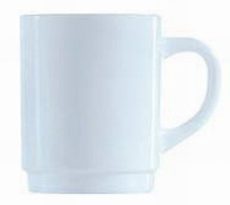 Henkelbecher 25 cl Form Restaurant uni weiss ARCOPAL Höhe 9 cm