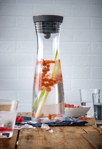 WMF Wasserkaraffe 1,0L kupfer | Maße: 38 x 13,7 x 13,5 cm