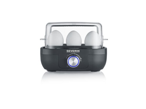 Severin Eierkocher mit Kochzeitüberwachung, ca. 420 W, 1-6 Eier, einstellbarer Härtegrad mit elektronischer Kochzeitüberwachung