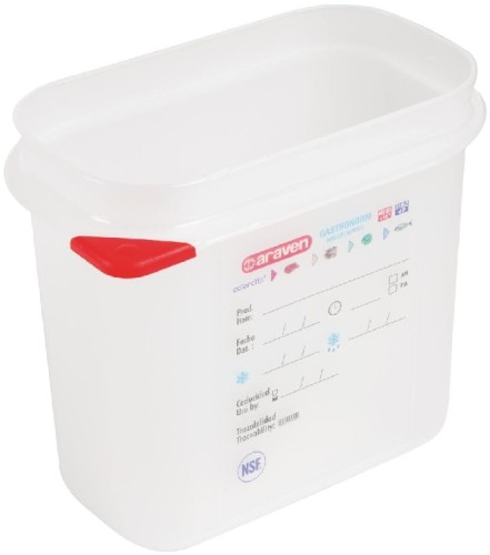 Araven Lebensmittelbehälter GN 1/9 15cm 4er Pack - 4 Stück