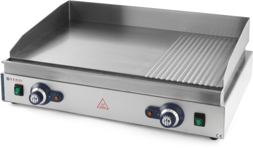 HENDI Grillplatte Blue Line - 3500 W - 720x530x(H)250 mm 230 V