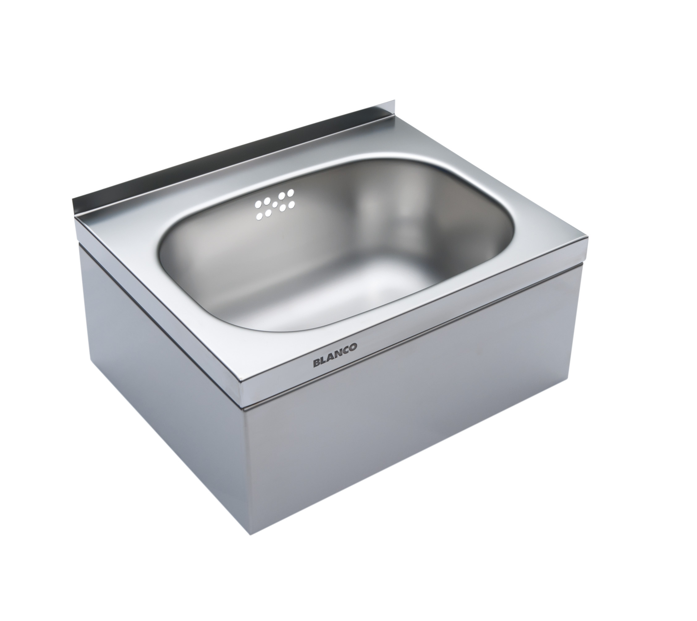 BLANCO Handwaschbecken mit 3-seitiger Beckenverkleidung, hinten 20 mm aufgekantet