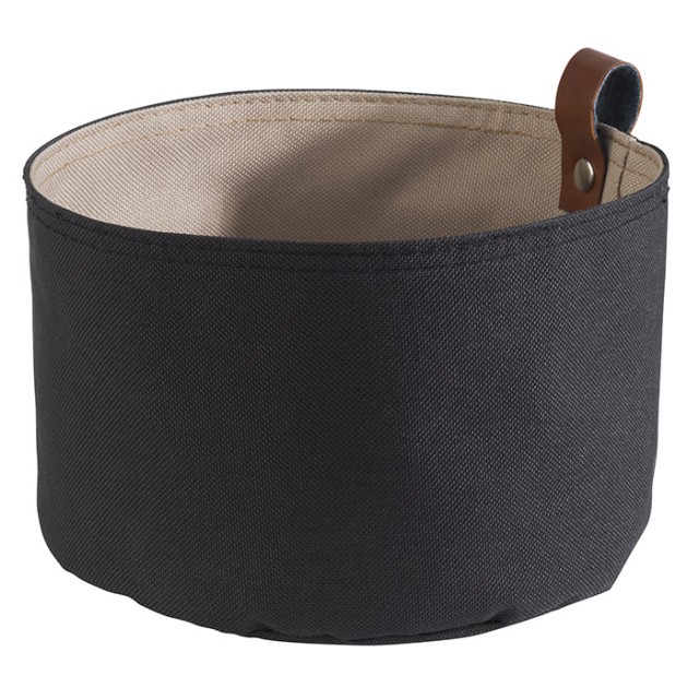 APS Brottasche, Ø 17 cm, H: 11,5 cm, Tetron, beige, dunkelgrau maschinenwaschbar bis 30 Grad