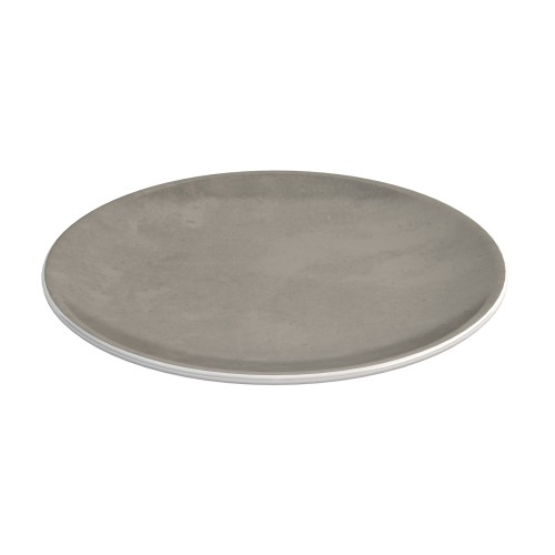 Ornamin Teller flach 414, Ø23,5cm Beton leinen