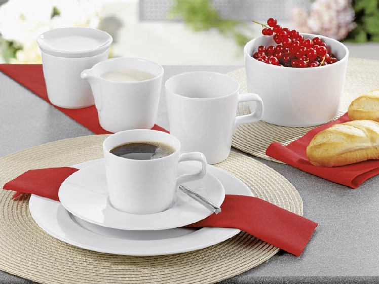 Kaffeeuntertasse NO LIMITS, Durchmesser: 17,5 cm, uni weiss, Seltmann Porzellan.