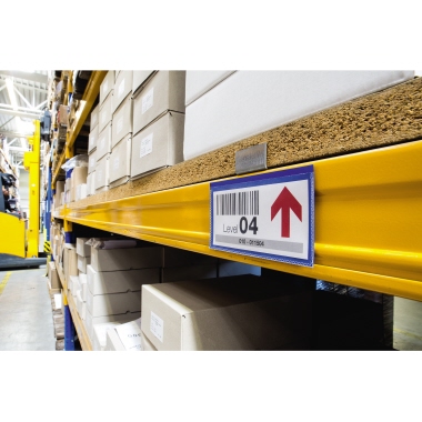 DURABLE Etikettenhülle 16,3 x 8,3 cm (B x H) Polypropylen blau