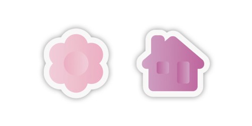 Universelle Ausstechform DELICIA KIDS, blume, haus