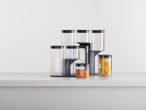 Joseph Joseph Podium - 5-teiliges Aufbewahrungsgestell für Vorratsdosen - grau