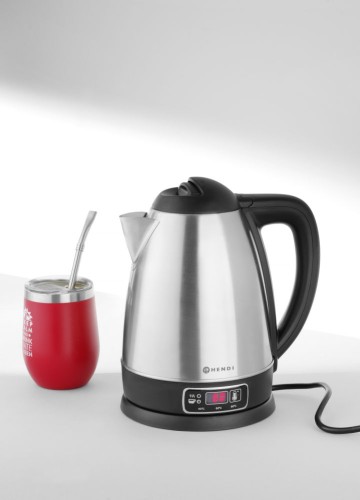Elektrischer Wasserkocher mit Temperaturregelung, HENDI, 1,8L, 230V/1800W, 225x168x(H)288mm