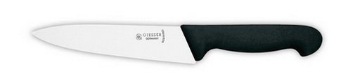 Kochmesser schmal 16 cm, schwarz Giesser - Made in Germany