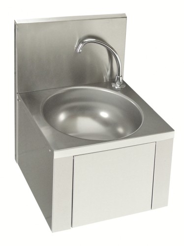 Rundes Handwaschbecken mit Kniebedienung