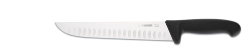 Schlachtmesser schmale Form 24 cm, Kullenschliff, schwarz Giesser - Made in Germany