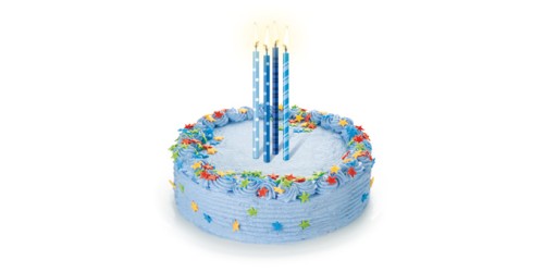 Tortenkerzen mit Halter DELÍCIA KIDS 12 cm, 16 St., rosa