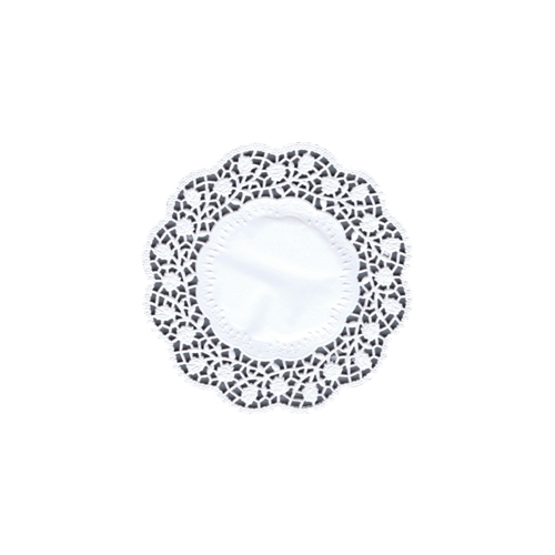 100 Teller- und Tassendeckchen rund Ø 15 cm weiss von PAPSTAR