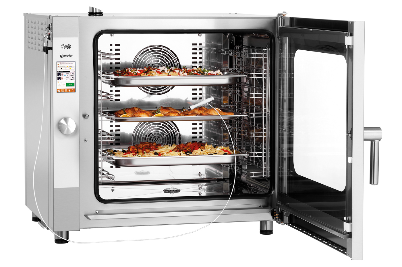 Bartscher Kombidämpfer Silversteam 7111D |Temperaturbereich bis: 300 °C | Maße: 89 x 83,5 x85,0 cm. Gewicht: 105,8 kg