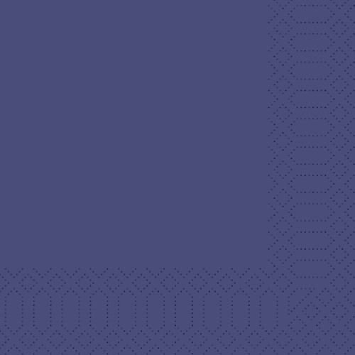 DUNI Zellt.Serv.33x33 3lg. 1/4 dunkelblau Menge: 250 Stück